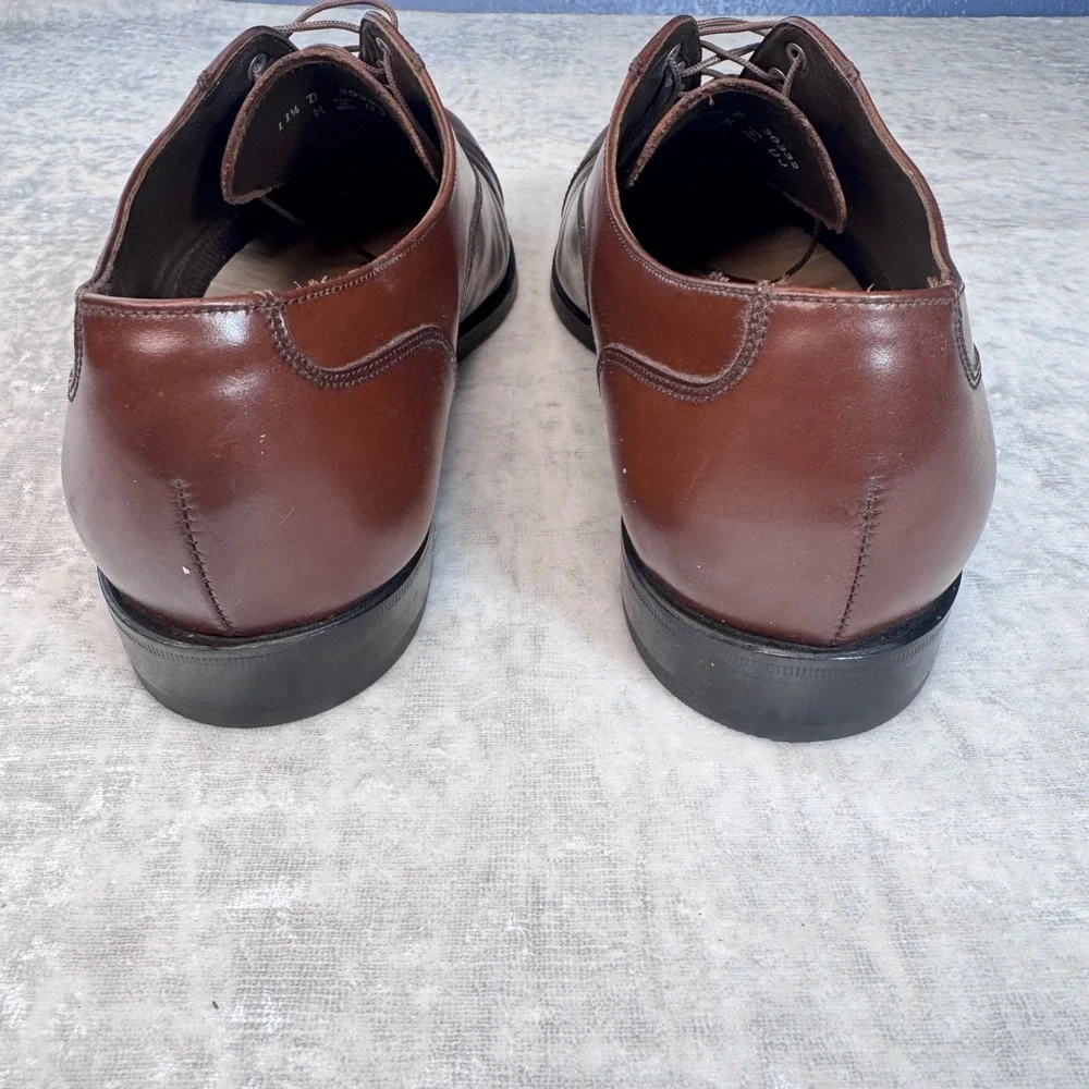 Florsheim Mens Brown Leather Cap Toe Oxford Dress Shoes Size 11.5‎ D